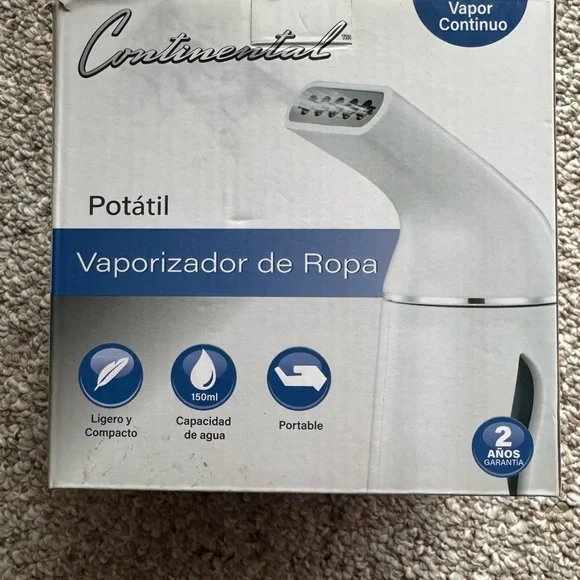 NEW Continental Compact Portable Handheld Garment Steamer Clothing Care 150ml - Picture 4 of 10